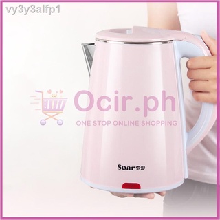 ㍿❃2L electric kettle double-layer anti-scald stainless steel Micro electric kettle