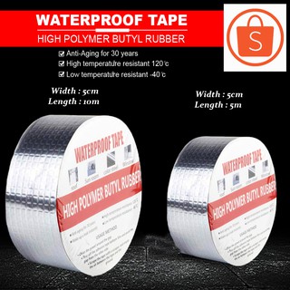 Jvf Aluminum Foil Butyl Rubber Tape Self Adhesive Waterproof Super Repair Crack #WaterproofTape (1)