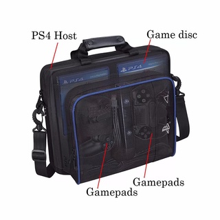 ▩●▫PS4 Pro Game System Travel Bag Canvas Case Protect Shoulder Carry Bag Travel Case Storage Bag