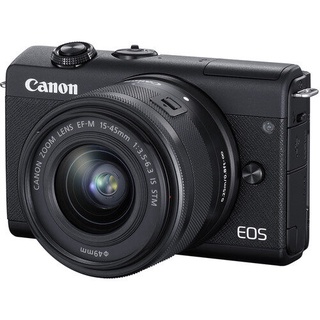 Canon EOS M200 Mirrorless Digital Camera with 15-45mm Lens - [Black] +&I