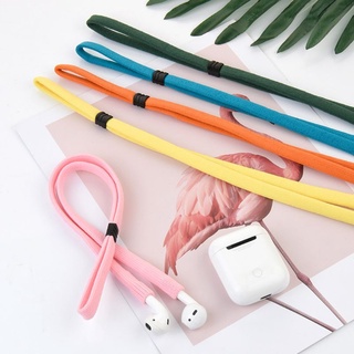 IOR Elastic Nylon Anti-lost Lanyard Portable Durable Neck Hanging Rope for Apple Airpods Wireless Headphones Accessories