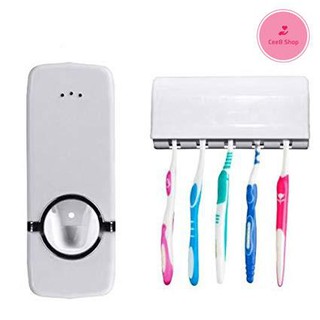 Cee8 Wall Mount Automatic Toothpaste Dispenser And Toothbrush Holder Random Color Random (1)