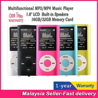 【In Stock】 READY STOCK MP3 Player MP3 music player MP4 Walkman Recorder 1.8inch MP4 FM RADIO ELECTRO