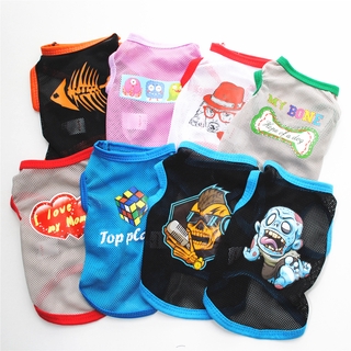 [OSUN]T-shirt Puppy Dogs Clothes Pet Dog Clothes Cartoon Clothing Summer Shirt Casual Vests for Summer Pet Supplies