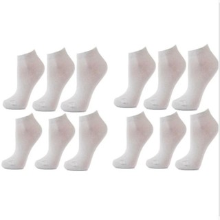 1 Pair Men's Low Cut School Socks ADULT Cotton Sport (White) DL33