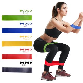 5Pcs/lot Fitness Yoga Resistance Rubber Bands /Resistance Exercise Bands / Pilates Elastic Bands /Natural Latex Workout Bands / Body Strength Training Set Workout Bands
