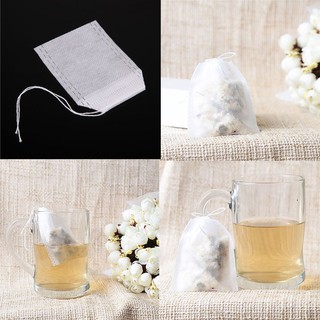 100pcs Empty Teabags String Heat Seal Filter Paper Herb Tea Bag 5.5 x7CM (1)