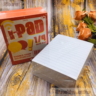 10books IPAD 1/4 QUIZ PAD Writing Pad PAPER Memo pad Note pad
