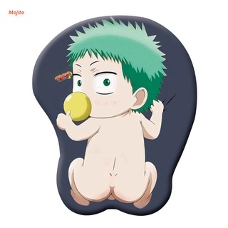 Mojito New Creative Cartoon Anime 3D Sexy Chest Silicone Mouse Pad Wrist Rest Support