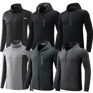Gym Men Sports Jacket Fitness Long Sleeve Coat Running Elastic Tight Hoodies Slim Hiking Sweatshirts