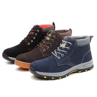 women boots﹍New safety shoes, anti-collision and anti-wear steel toe shoes, high tops for men and wo