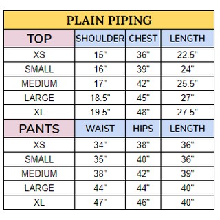 (MCR) LEMON Piping with Plain Pants Scrub Suit Set (2)