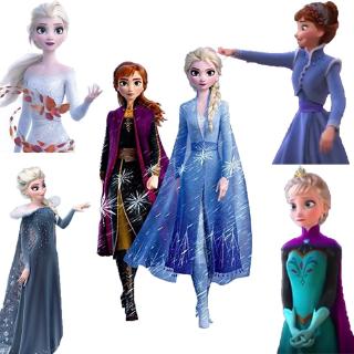【ready stock】Frozen 2 Elsa Anna Dress Girls Costume Party Princess Cosplay Baby Kids Birthday Snow Queen Outfit
