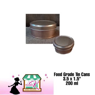 Food Grade Tin Cans | 3.5 x 1.5" | 200ml | Sold per piece