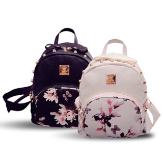 Fashion Korean Girls Foral Backpack Bag (1)