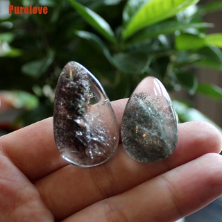 [Purelove] Green Ghost Phantom Stone Crystal Quartz Gemstone Specimen Healing Stone (3)