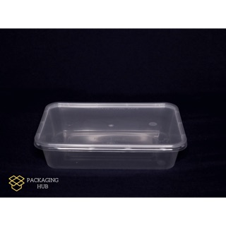 50pcs Fas Pack Rectangular Microwavable Container (500ml)
