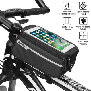 Waterproof MTB Frame Front Bag for Bicycle Mobile Phone Holder