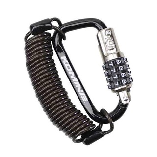 Moyi / Komine Wire Lock 09-115 Black Padlock Helmet Carabiner