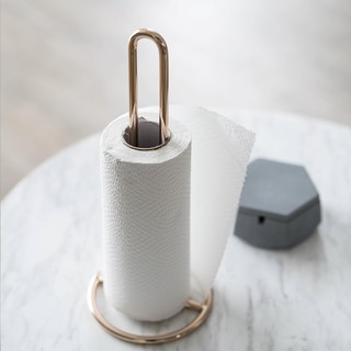 Wrought iron paper towel rack dining table kitchen oil-absorbing paper holder bathroom roll holder vertical paper towel storage rack Nordic ins vertical paper roll holder creative kitchen paper towel holder storage rack