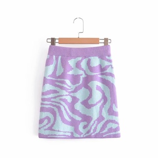 Wholesale Fashion Jacquard Knitting Skirt 9865
