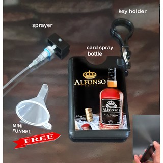 Card Spray Bottle Keychain FREE mini Funnel gift item
