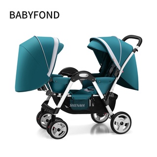 Baby Twin Strollers Foldable Face-to-Face Baby Strollers Pram Folding Baby Stroller For Twins