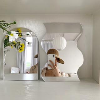 Dl|Alien Mirror Wave Acrylic Mirror Simple Nordic Wind Irregular Shape Mirror