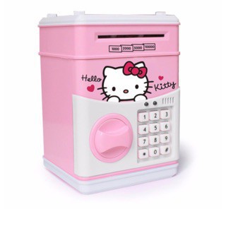 Fjql.ph Cute Hello Kitty ATM Coin Banks Money Saving Box