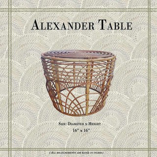 Alexander Rattan Center Table Side Table