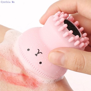 Cute Octopus Silicone Face Cleansing Brush Face Wash Pores Cleanser Brush Skin Care Massage Tool CM
