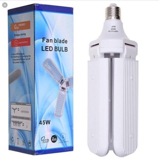 ┅❂۞45W 6500K AC170-265V Foldable Fan Blade LED Light Bulb