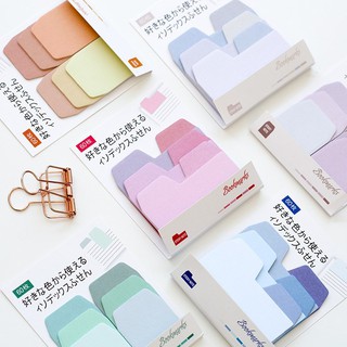 COD Colorful Sticky Notes Solid Color Memo Pad Mini Sticky Notes Bookmark Stationary School Office