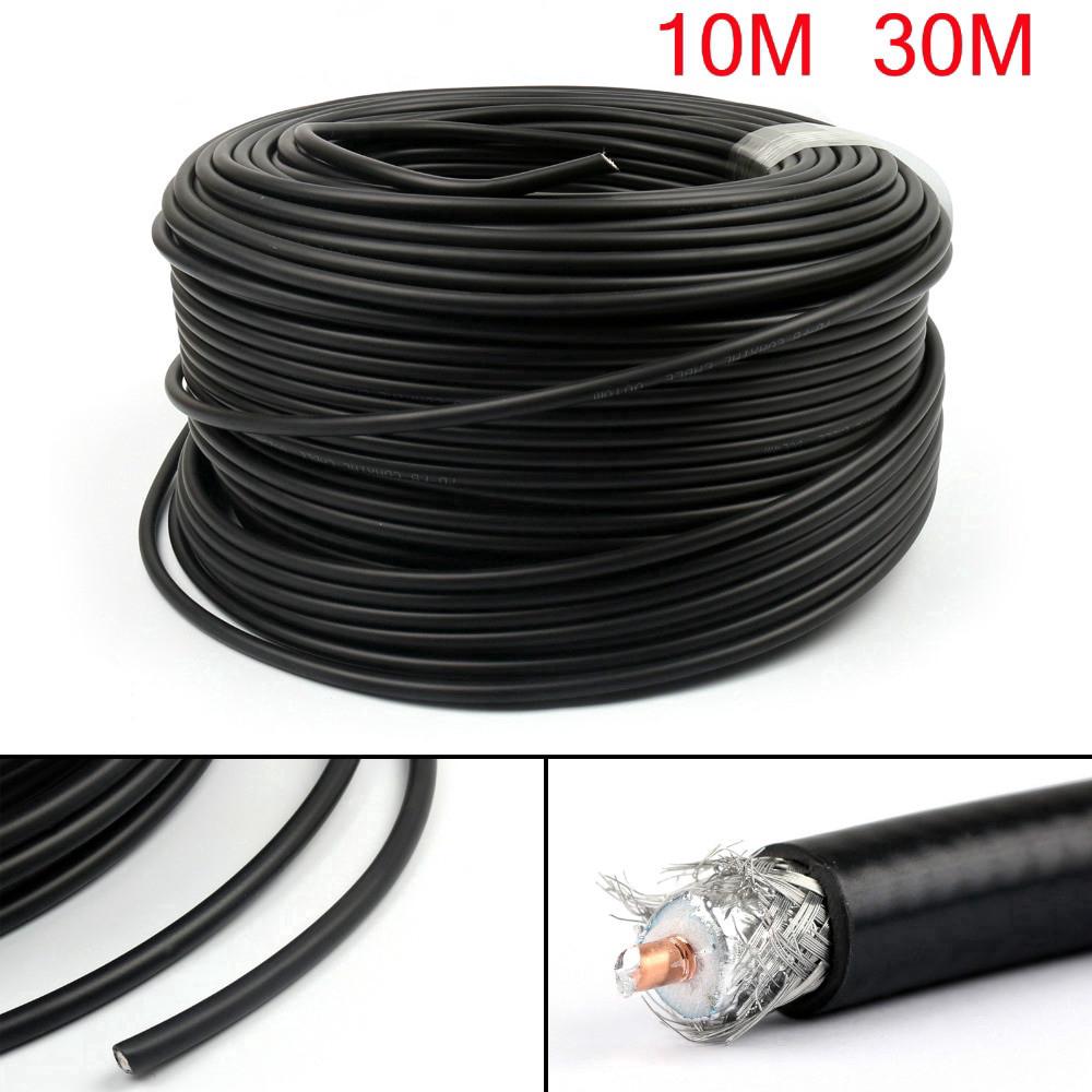 50 ohms RG8 RF Coaxial Cable Connector Coax shielded Pigtail 10m 30m Best Selling Wires Cable