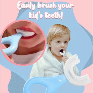 360 Degrees Kid U-shaped Toothbrush Toddler Baby 2-6-12 Years Old Children's Soft U-shaped Brushing