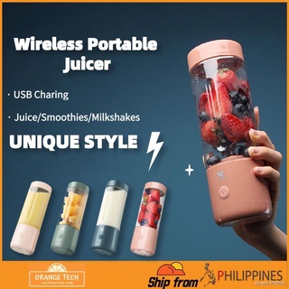 Portable juicerஐ☍●✸Midea Bugu Portable Blender 4 Blades Wireless Juicer Mini Fruit Shaved Ice USB Re