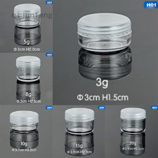 qijunfeng 10pcs Empty Jars Refillable Bottles Cosmetic Jars Makeup Container Small Round Bottle Little