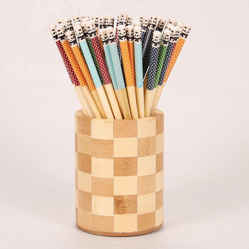Bamboo Chopsticks 10 Pairs of 24cm Long Reusabler Cutlery (2)