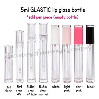 Glastic Lip Glaze Lip Gloss Tube with wand applicator Empty Container Bottle