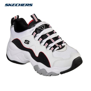 Skechers Women D'Lites 3 - Zenway Footwear (White Black Red) (1)