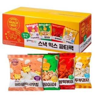 [KOREAN FOOD]4 types of gomgom snack mix party packs/540g
