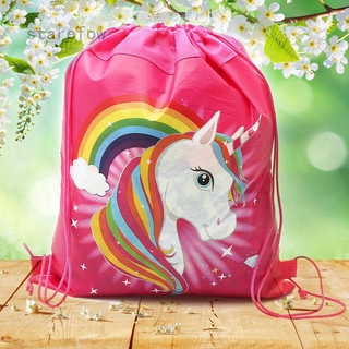 Starefow 【qijunfeng】 1PC Unicorn Nonwoven Drawstring Bag Drawstring Pocket - Unicorn Drawstring