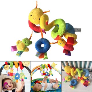 ♦♦ Baby Mobile Crib Music Toy Kid Crib Cot Pram Ringing Bed Bells Spiral Rattles Toys