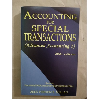 Accounting for Special Transactions 2021 Edition by Zeus Millan