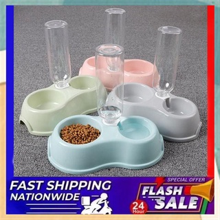 【Available】READY STOCK Pet 2in1 bowl food bowl drinking feeding