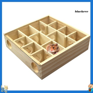BL-Wooden Maze Tunnel Hole Toy Pet Hamster Rat Mouse Small Animal House Cage Decor