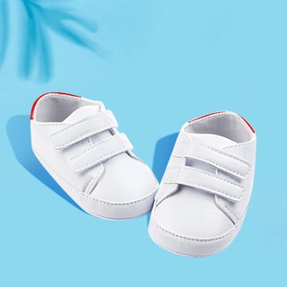 【Stock】 Baby PU Soft Shoes Newborn First Walker Soft Soles Sneakers