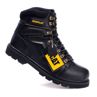 Caterpillar safety shoes Steel toe boots Men Genuine Leather Ankle Boots 2 Style
