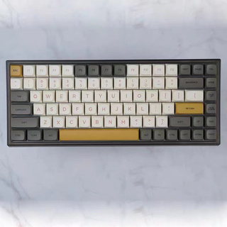 [ Keycap ] Keycool original PBT keycaps Suitable for keychron K2 84 keys 104 keys macaron/milk white/shimmer/orange white color