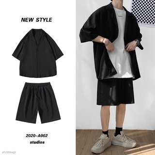 ▤►Korean Style Trendy Short Sleeved Blazer Summer Thin Fashion Loose Casual Suit For Men